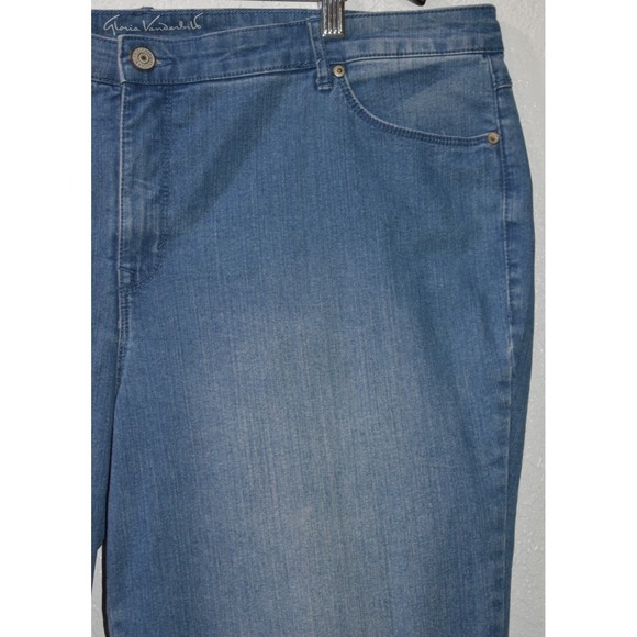 Gloria Vanderbilt Jeans Capri 18W All Around Slimming Effect Embroidered Stretch - Picture 11 of 16